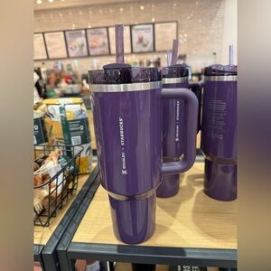 Stanley + Starbucks Plum Dark Purple 40oz Quencher Tumbler